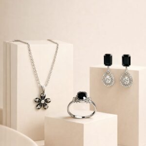 yellow floral designer jhumka earrings with stone work