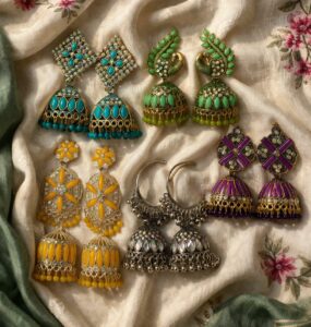 Royal Jhumka Earrings Set (Pack of 5)