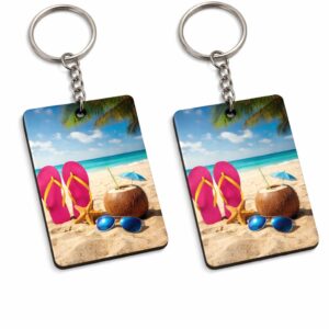 personalized heart shaped photo keychain