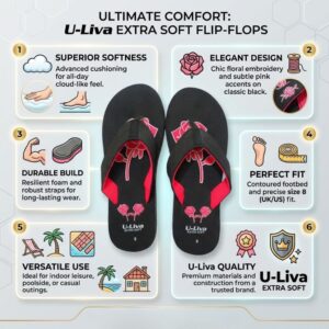 stylish floral print flip flops for women (extra soft sole),green