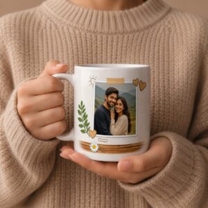 Home customized couple photo coffee mug | personalized ceramic tea & coffee mug gift for couples