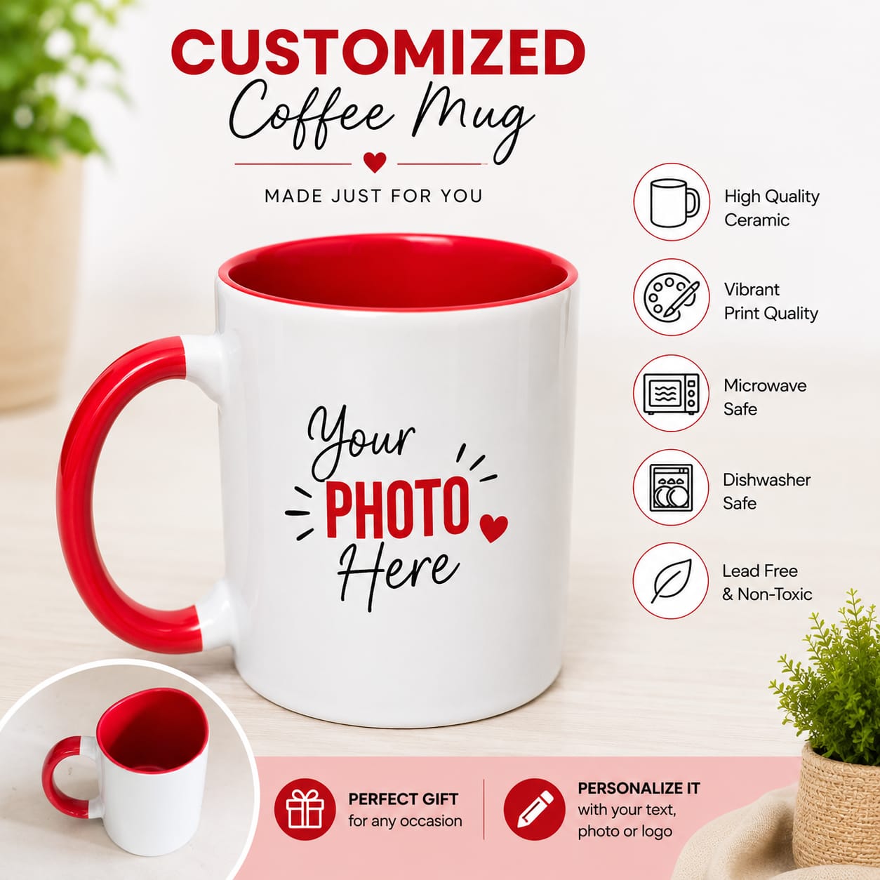 customized two tone photo coffee mug customized two tone photo coffee mug